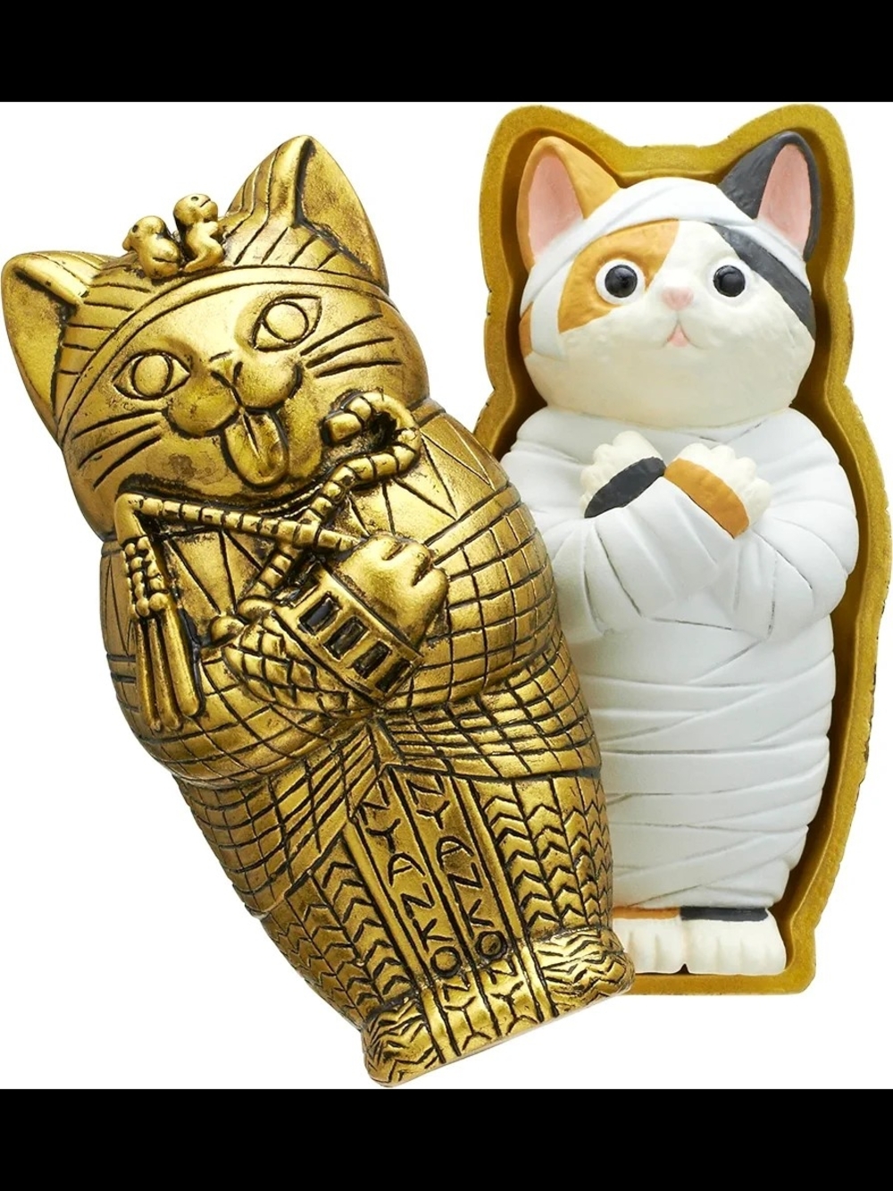 Mummy Cat Figure Blind Box - 1 of 5 Collectable Mini Vintage Figurines
